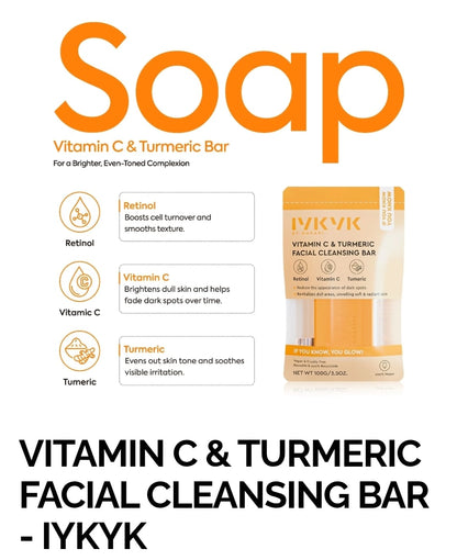 VITAMIN C & TURMERIC FACIAL CLEANSING BAR - IYKYK