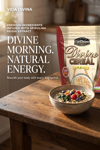 VIDA DIVINA DIVINE CEREAL avec spiruline Net Wt 30g/Sachet
