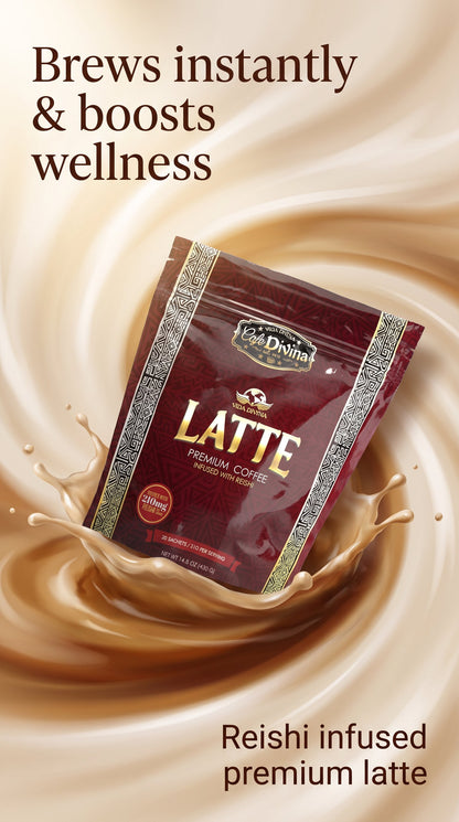 Café Premium Vida Divina Original LATTE con Reishi 20 Sobres