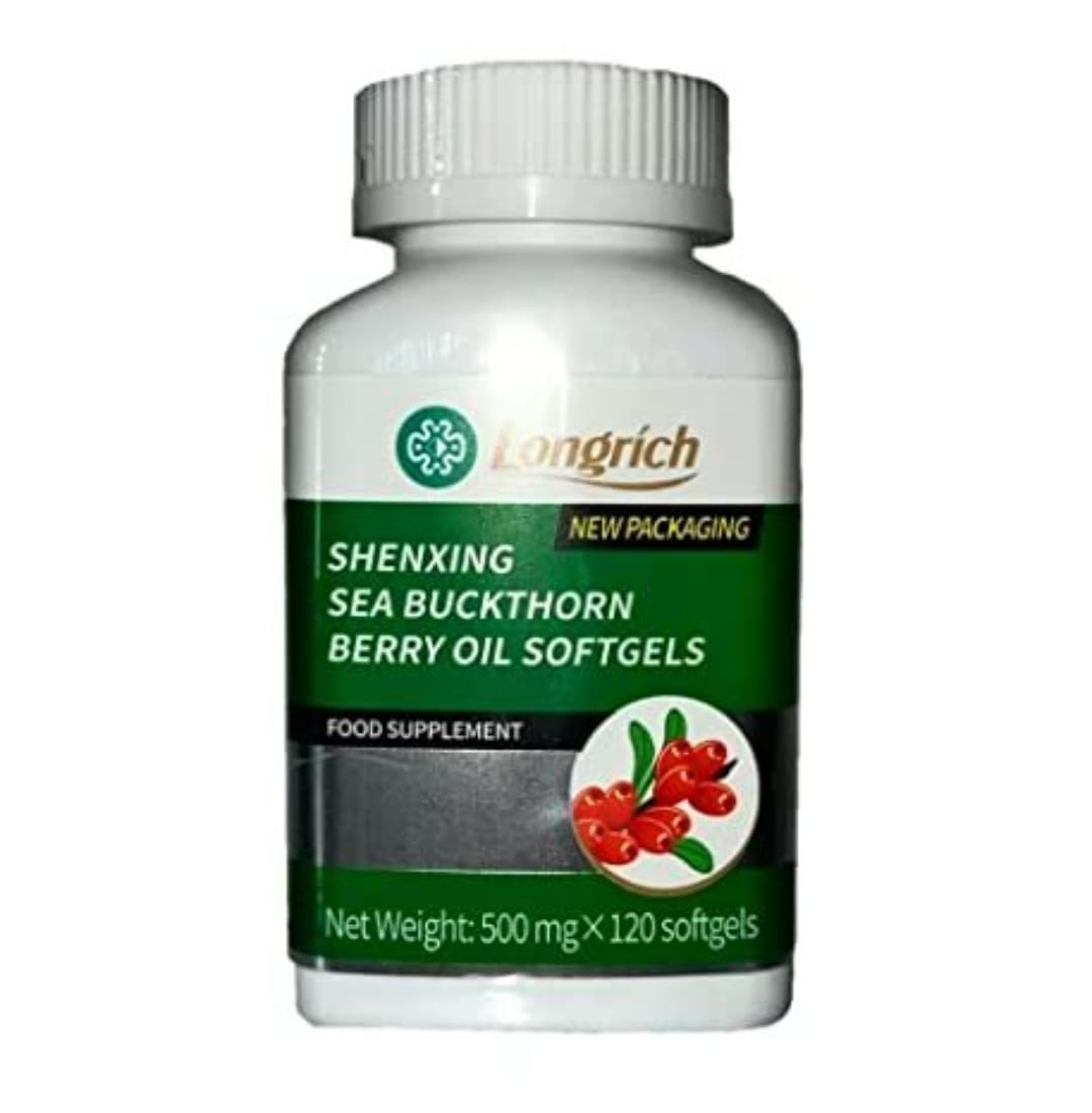 Longrich Berry Oil , Sea Buckthorn Berry Oil - 120 Softgels / USA New Packaging