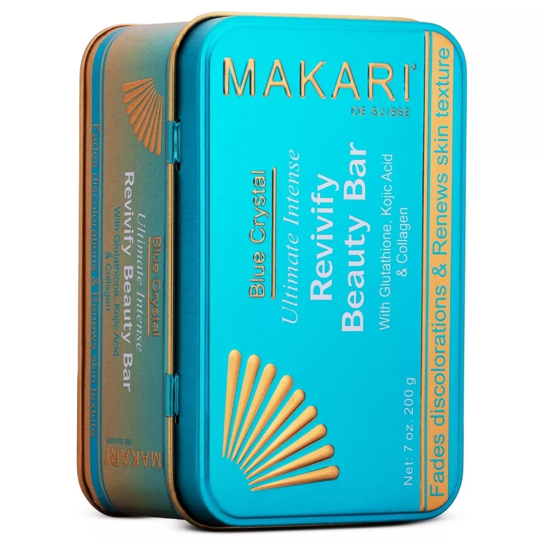 Makari Blue Crystal Revivify Beauty Bar Soap – Lightening, Brightening Cleansing