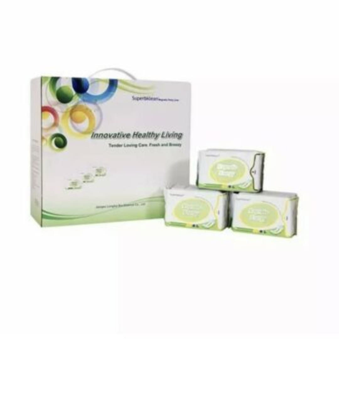 Serviettes hygiéniques magnétiques Longrich SuperbKlean/Protecteurs de slips énergétiques avec ions négatifs/Combattent les infections/Crampes menstruelles/Douleurs