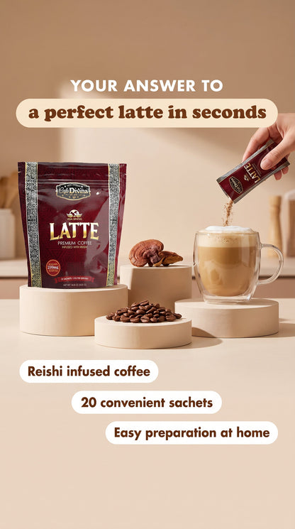 Café Premium Vida Divina Original LATTE con Reishi 20 Sobres