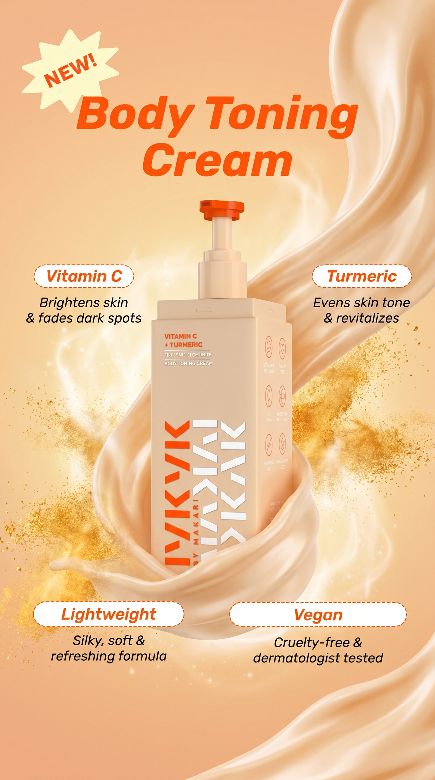 VITAMIN C + TURMERIC BODY TONING CREAM - IYKYK