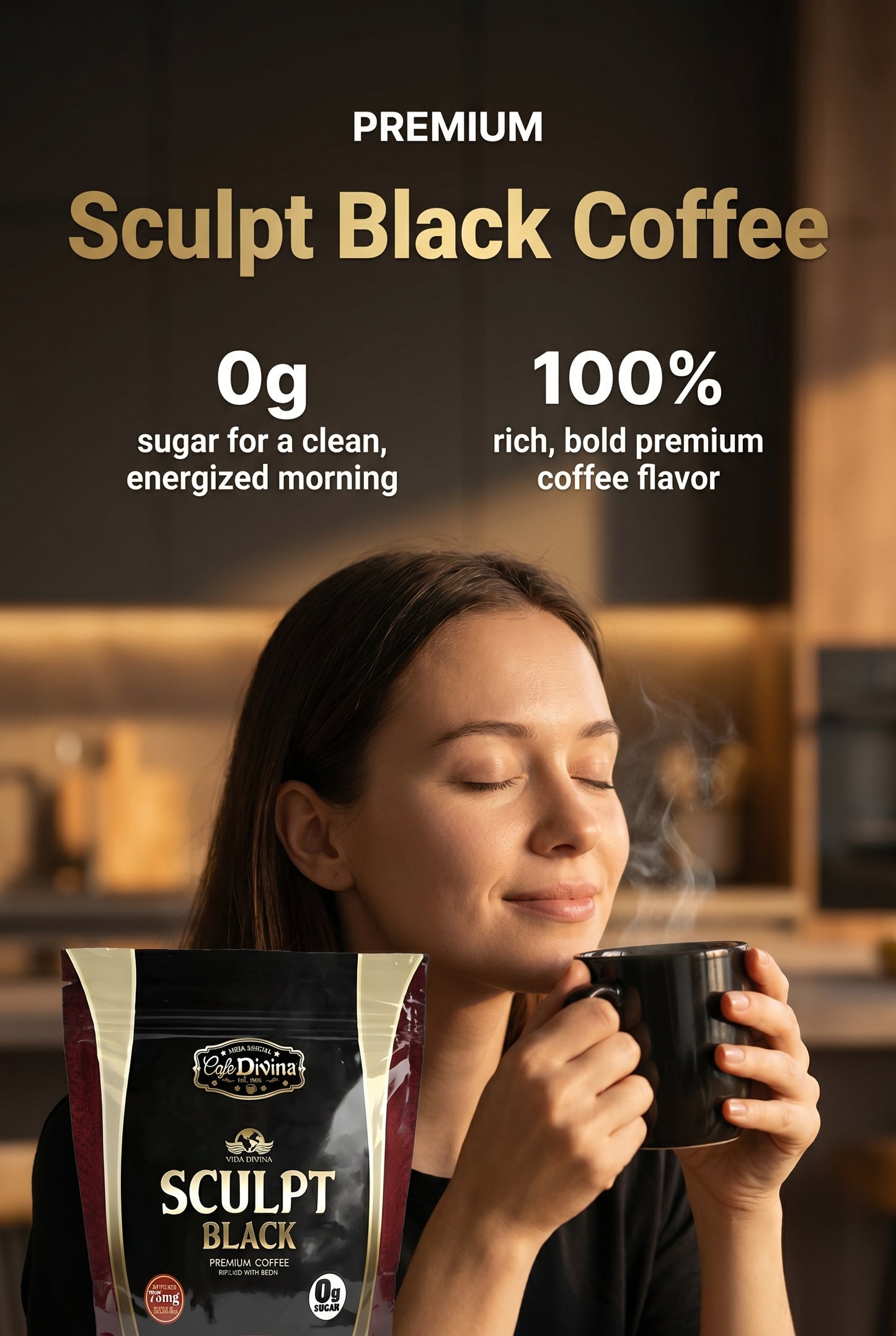 Vida Divina CAFFEE Sculp Noir CAFFE