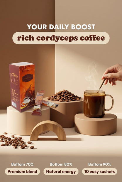Café Longrich / Café Longrich Cordyceps Militaris (10 pièces) 18 g