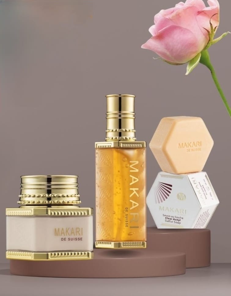 Makari DeSuisse - Barre de savon au soufre classique - 7 oz - Lutte contre l'acné - Visage et corps - NOUVEAU coffret cadeau