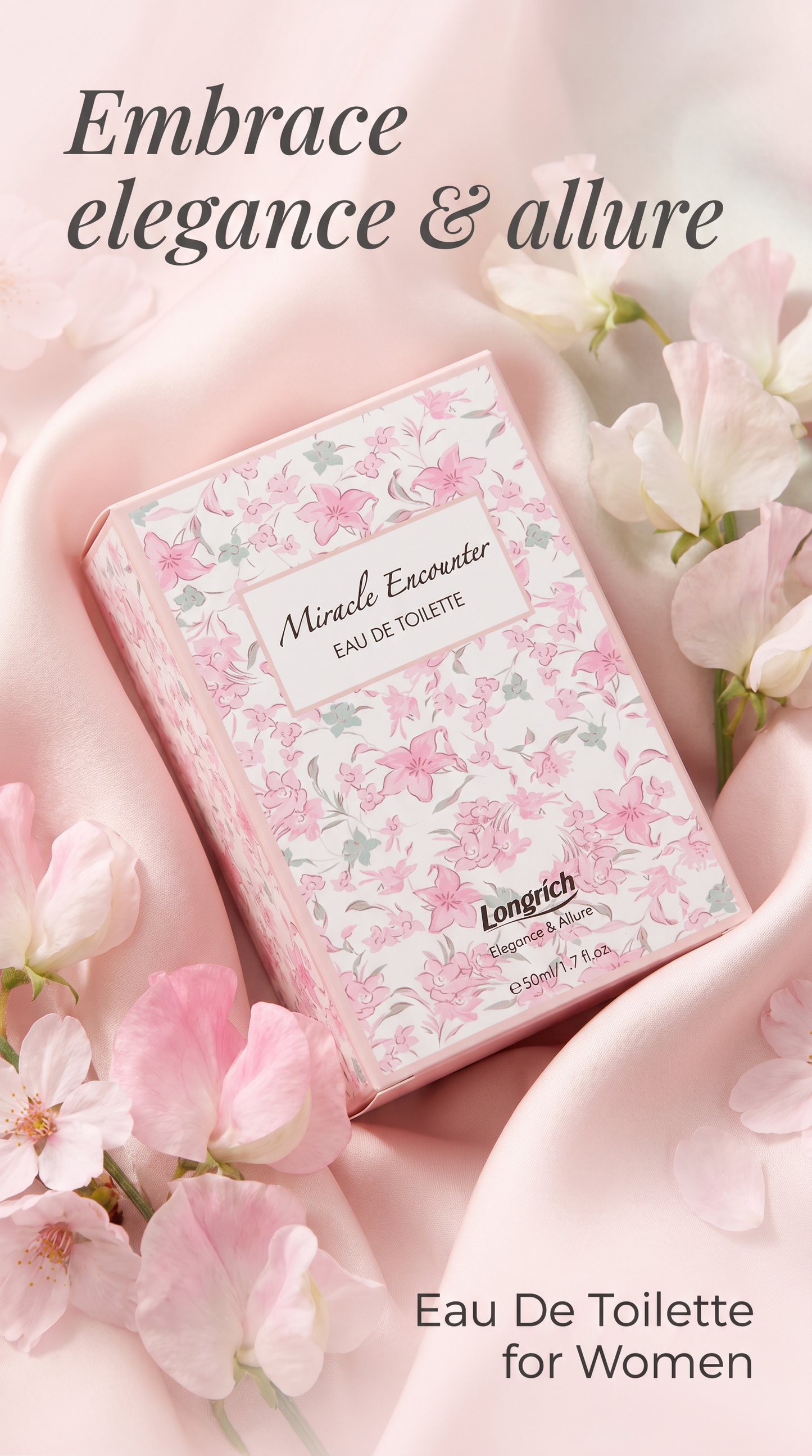 Longrich Miracle Encounter Eau De Toilette pour Femme 1,7 oz
