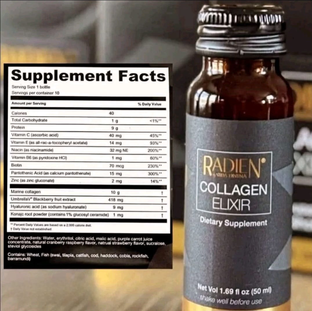 Vida Divina Regenerative Skin Science Marine Collagen – 10 Bottle Pack (Red Fruit Flavor)
