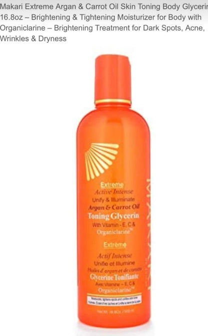 Makari Extreme Argan & Carrot Oil Tone Boosting Body Glycerin