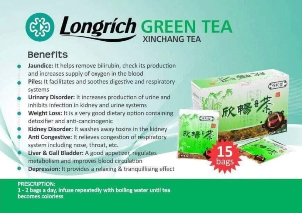 Thé vert Longrich / Thé Xinchang NutriVRich Longrich / Thé détox / Thé Longrich