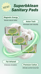 3x Longrich Superbklean Magnetic Anion Far Infrared Sanitary Pad Napkin New
