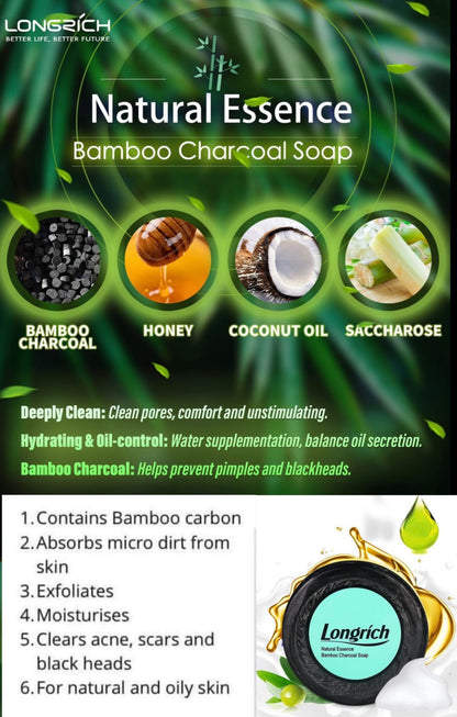 Longrich Natural Essence Bamboo Charcoal Soap