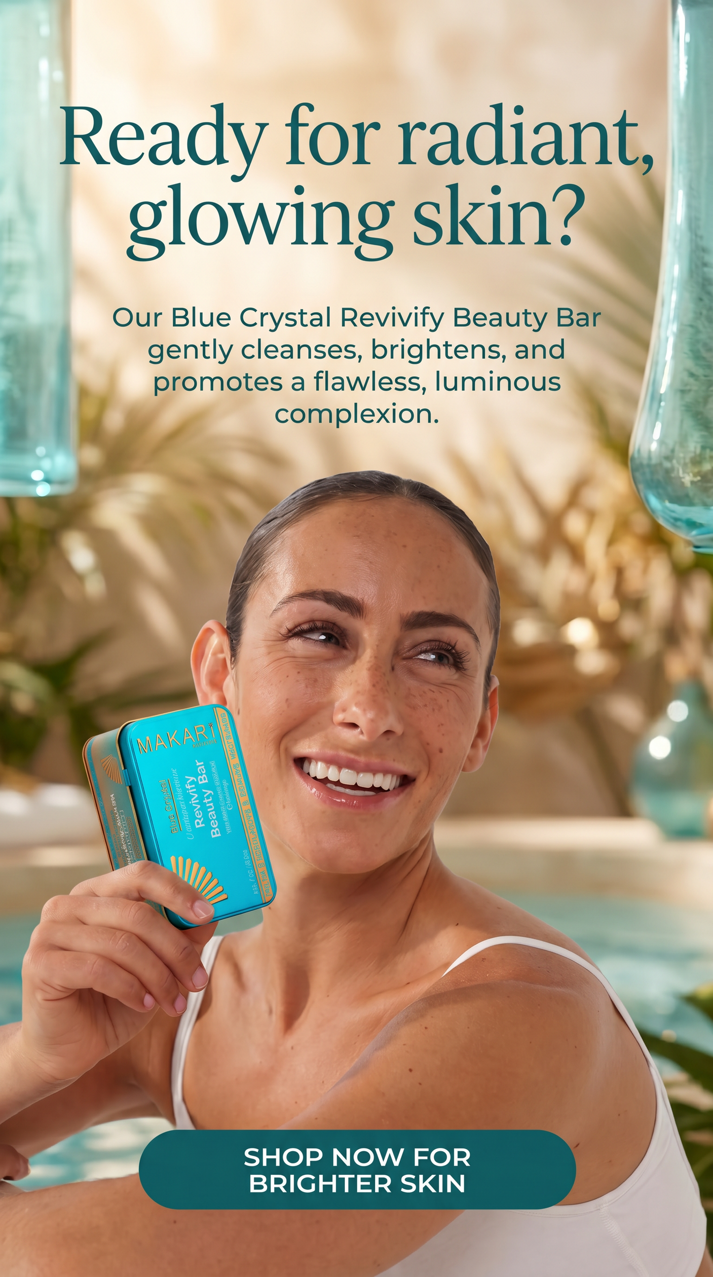 Makari Blue Crystal Revivify Beauty Bar Soap – Lightening, Brightening Cleansing
