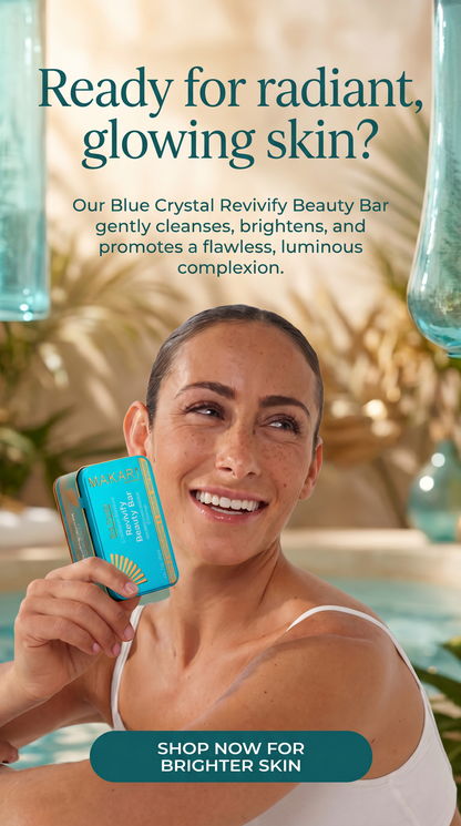 Makari Blue Crystal Revivify Beauty Bar Soap – Lightening, Brightening Cleansing