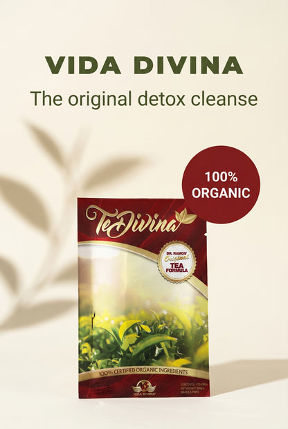 Thé détox original Te Divina pour la détoxification, le nettoyage et la perte de poids 1 sachet