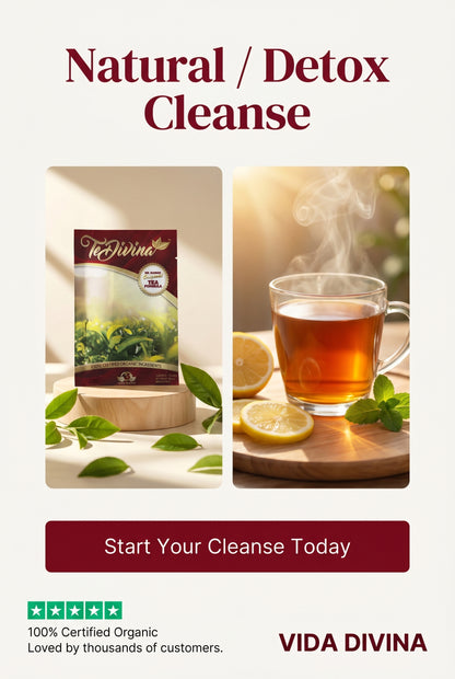Thé détox original Te Divina pour la détoxification, le nettoyage et la perte de poids 1 sachet