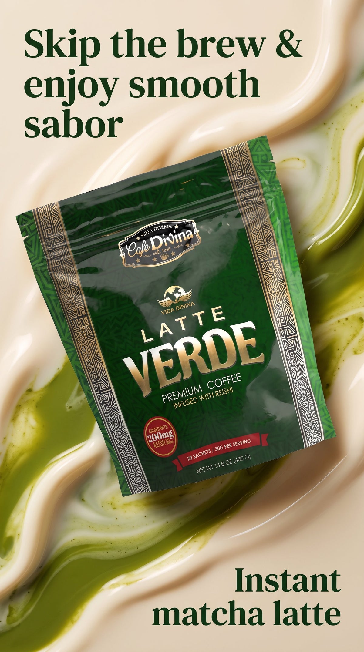 Coffee  Green Macha  Latte     -  sabor latino