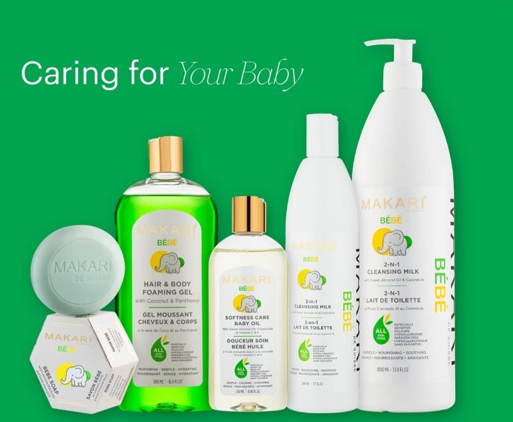 Makari Baby CleansingMilk33.8fl.Oz. –Soothing,Moisturizing BathTimeBody Gift Set