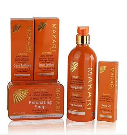 Makari Extreme Carrot & Argan Oil Skin Toning Gift Set – Lightening Treatment