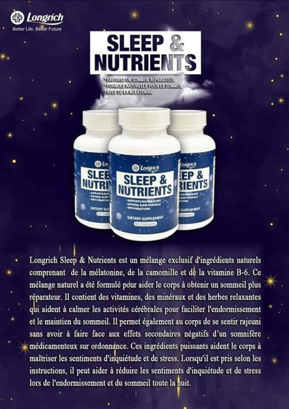 LONGRICH SLEEP & NUTRIENTS DIETARY SUPPLEMENT 60 CAPSULES