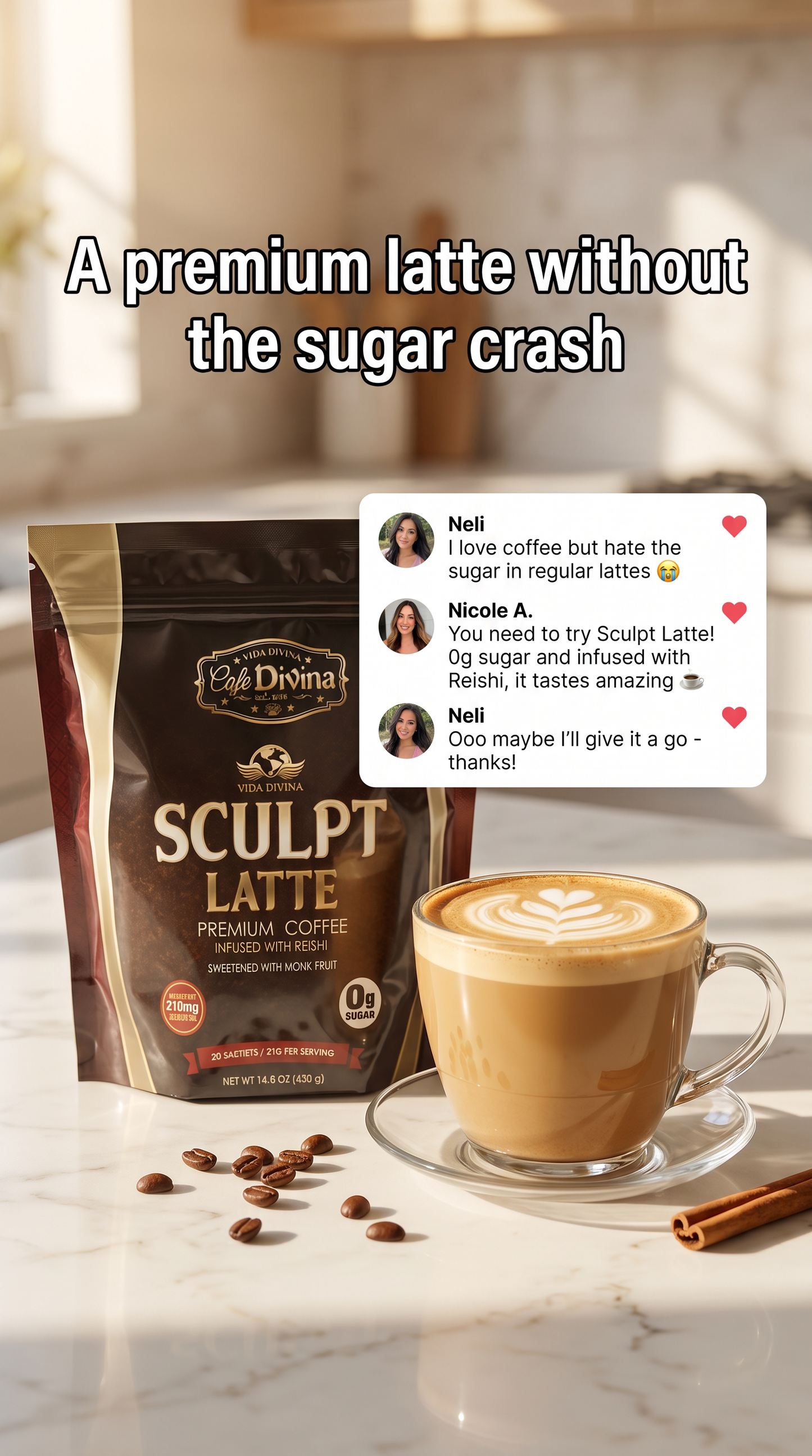 Vida Divina Sculpt Latte