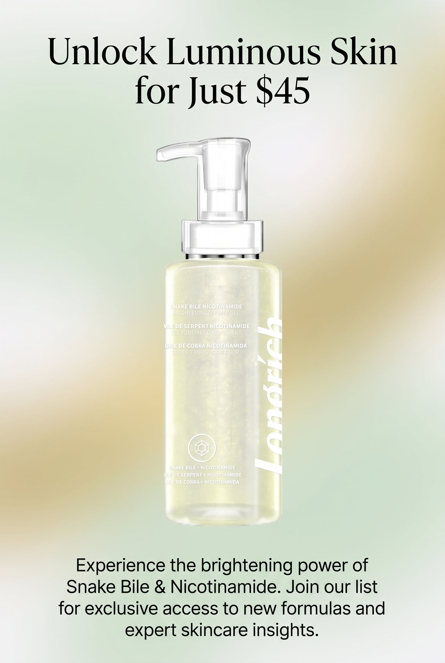 Longrich Snake Bile Nicotinamide Brightening Shower Gel generally highlight its moisturizing