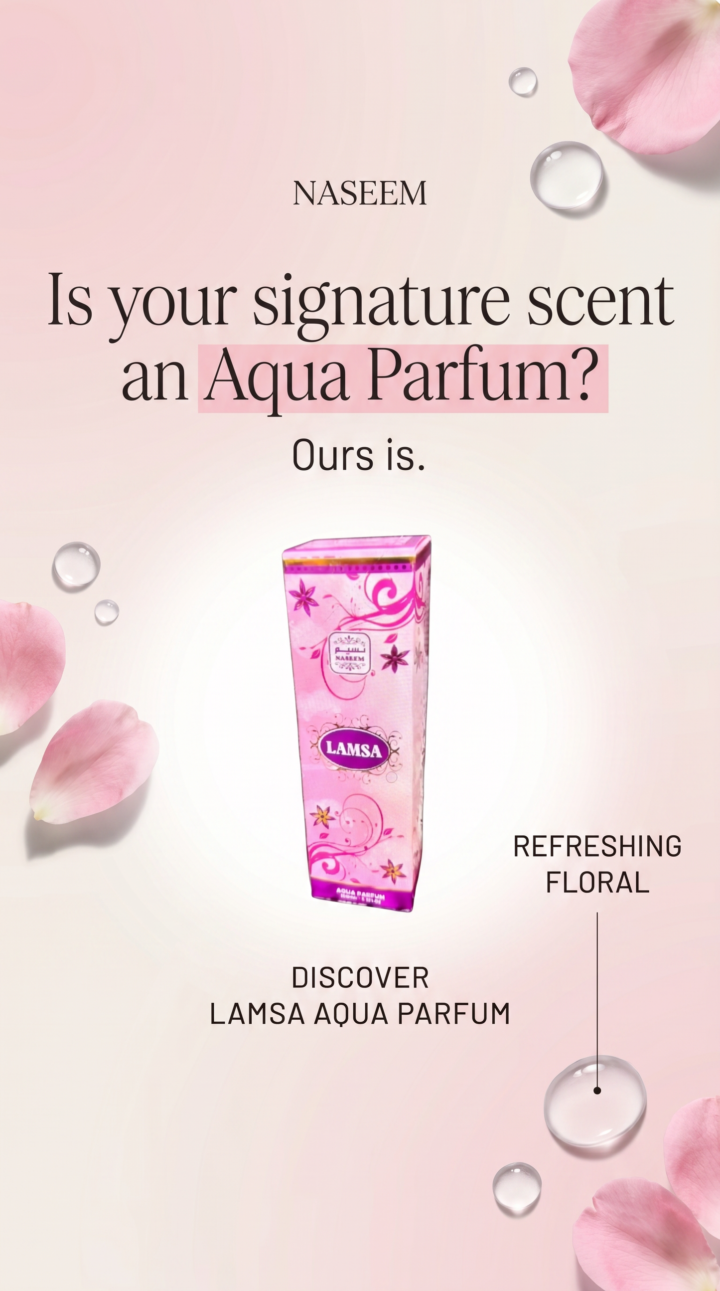 LAMSA AQUA PARFUM 100mle 3.3Fl.oz