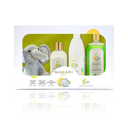 Makari Baby Set With Oil & Foaming Gel & Milk 500ml