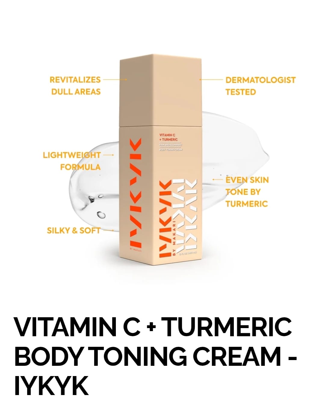 VITAMIN C + TURMERIC BODY TONING CREAM - IYKYK