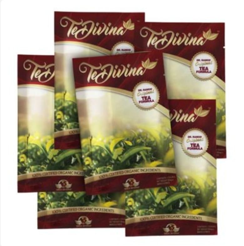 Thé détox original Te Divina pour la détoxification, le nettoyage et la perte de poids 1 sachet