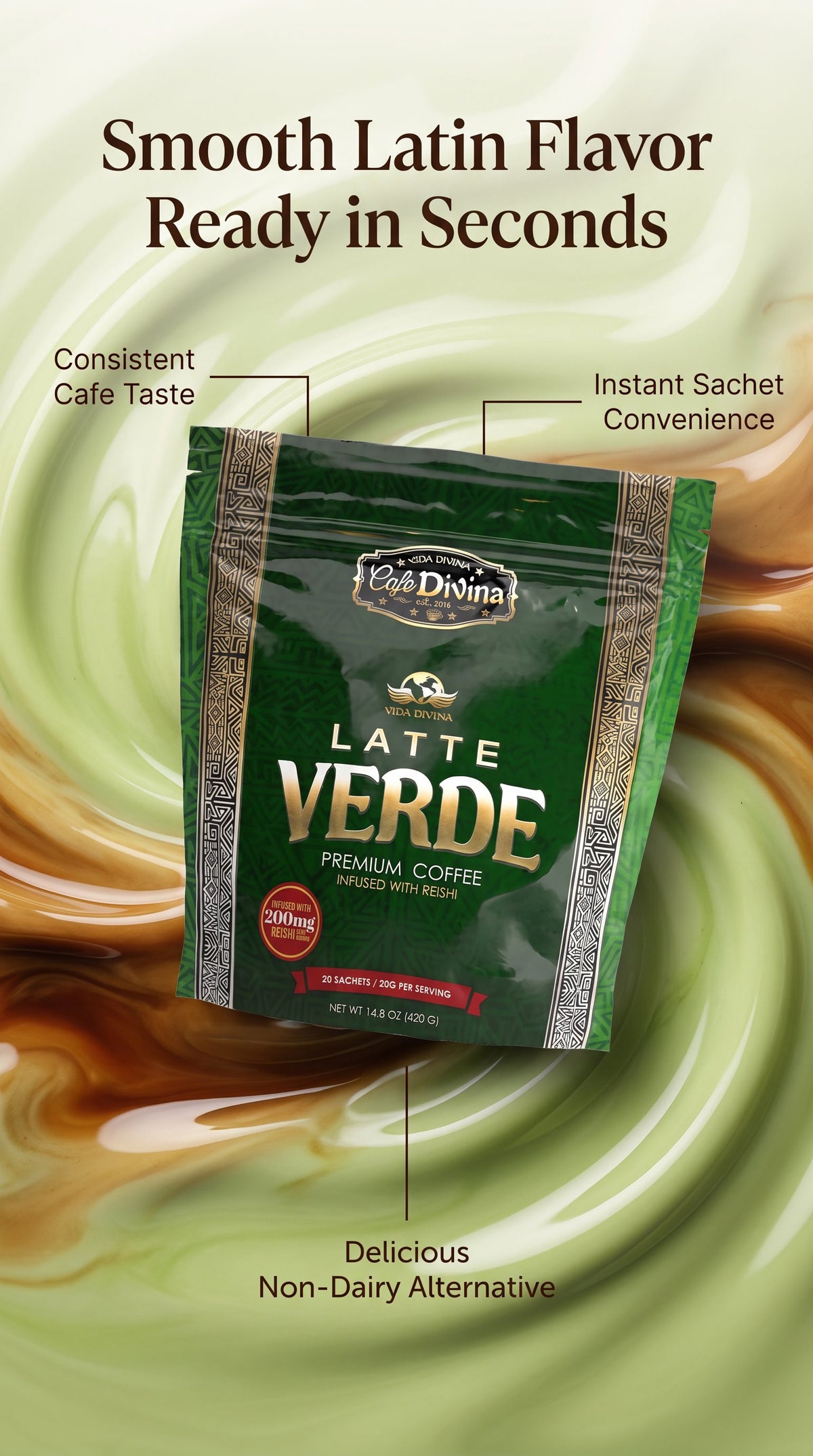 Coffee  Green Macha  Latte     -  sabor latino