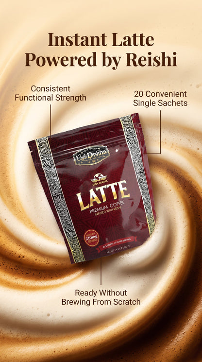 Café Premium Vida Divina Original LATTE con Reishi 20 Sobres