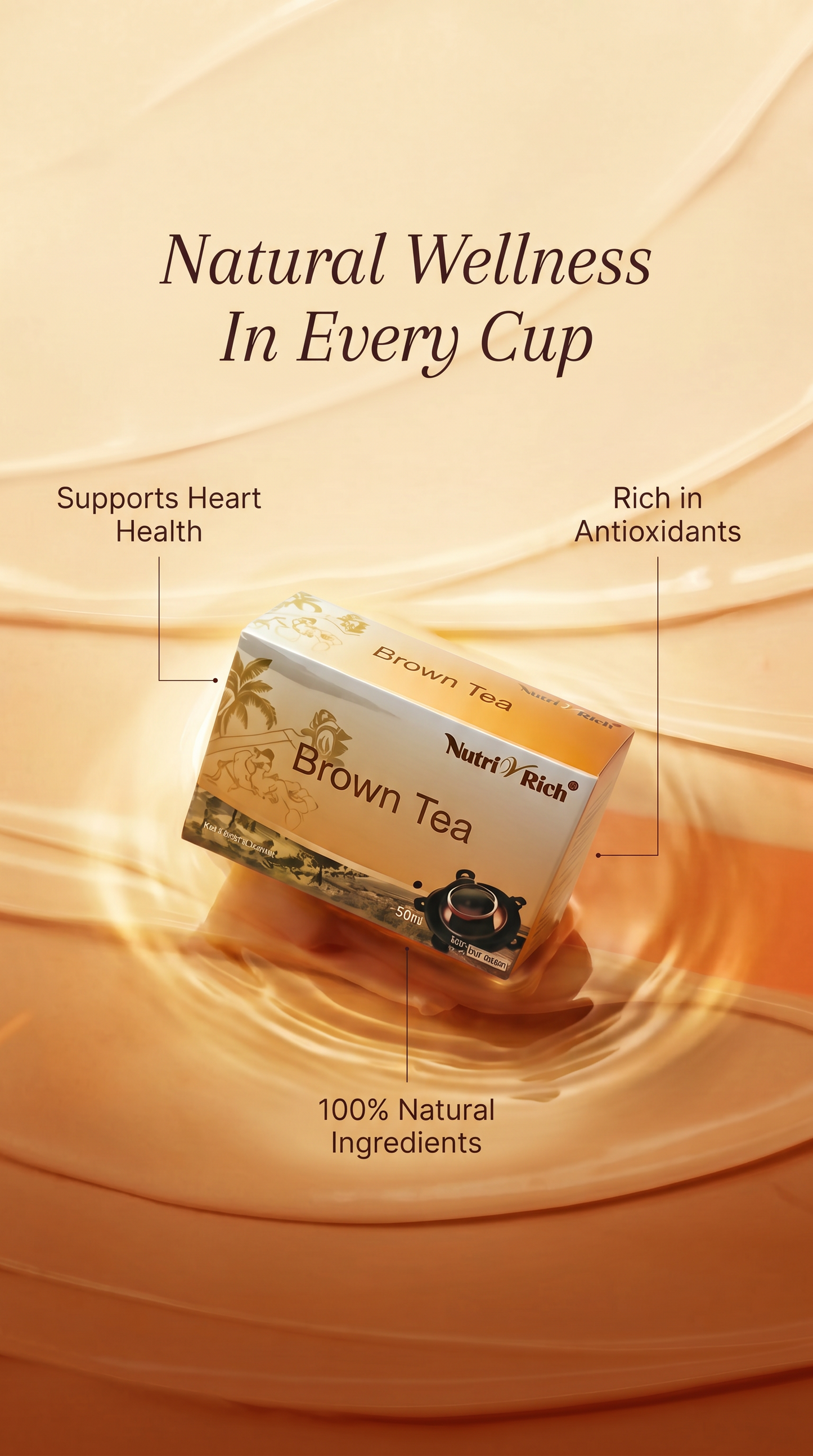 Longrich Brown Tea/ Longrich NutriVRich Tianjiang Tea / Blood Fat Reducing tea