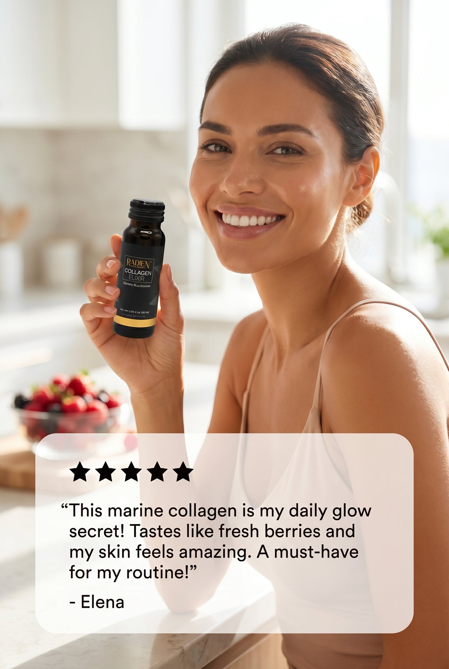 Vida Divina Regenerative Skin Science Marine Collagen – 10 Bottle Pack (Red Fruit Flavor)