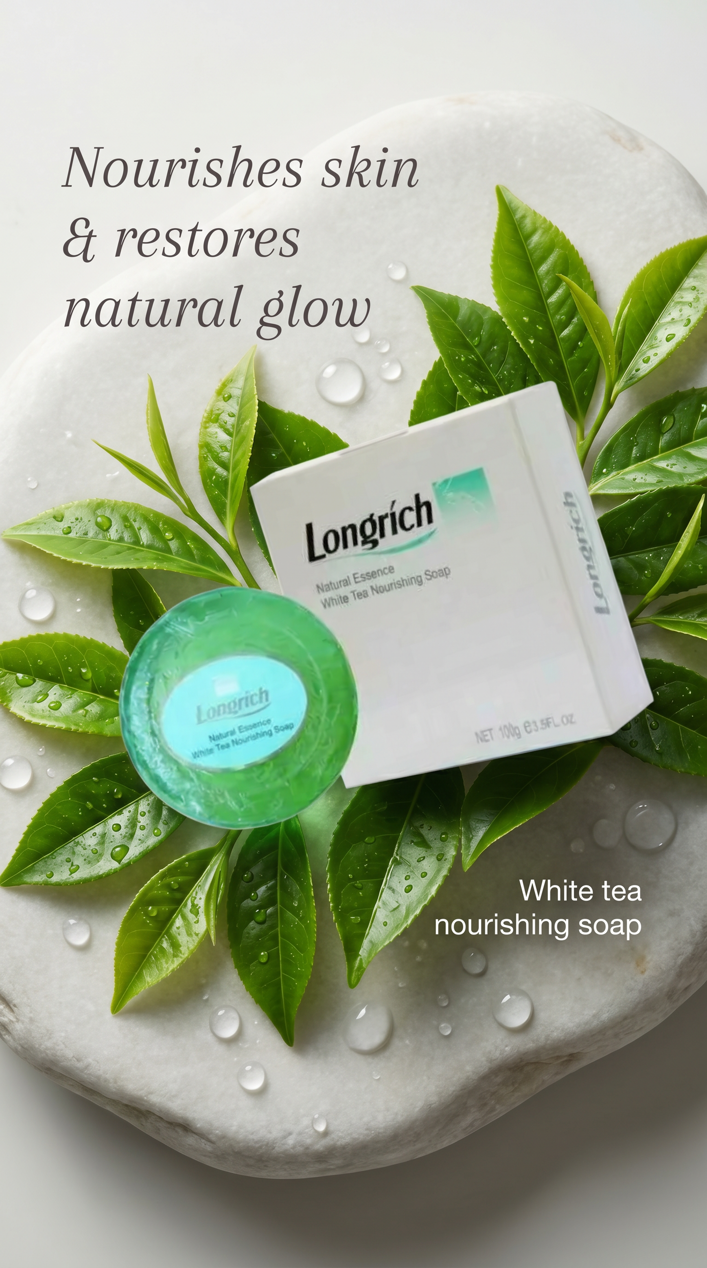 Savon nourrissant au thé blanc Longrich (essence naturelle) par Longrich