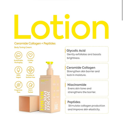 CERAMIDE COLLAGEN + PEPTIDES BODY TONING CREAM - IYKYK