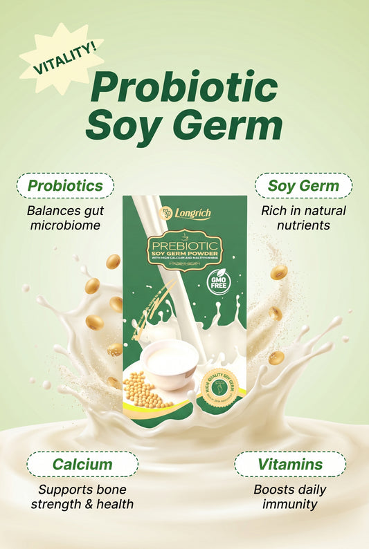 Longrich Prebiotic Soy Germ With Calcium and Multivitamins 10 Sticks 20g