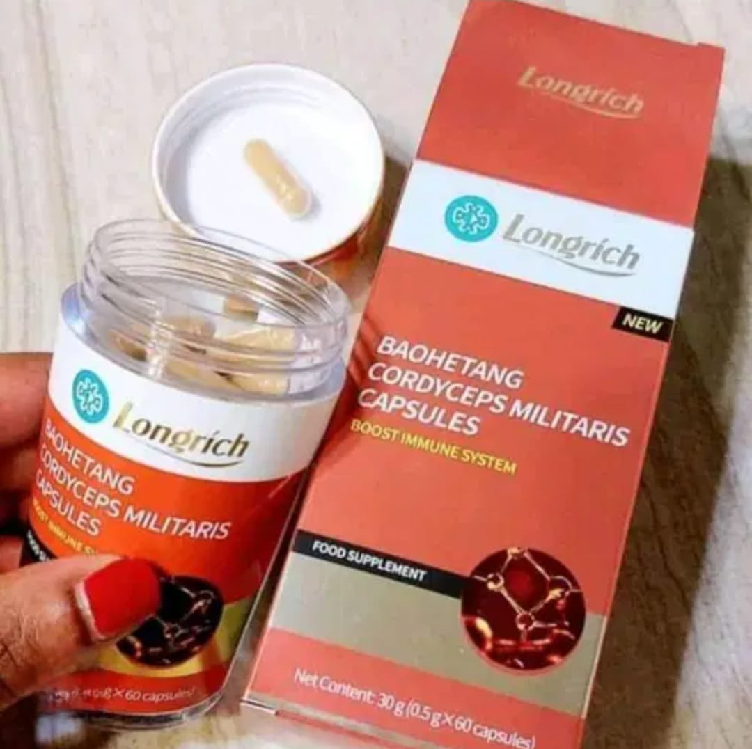 Longrich Cordyceps Militaris Capsule-Boosts Immune System(60 capsules)