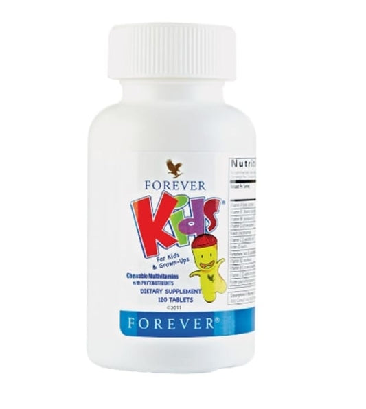 Forever Living Kids® Chewable Multivitamin - Grape Flavor for Healthy Growth and Development - No Artificial Flavors - 120 Tablets