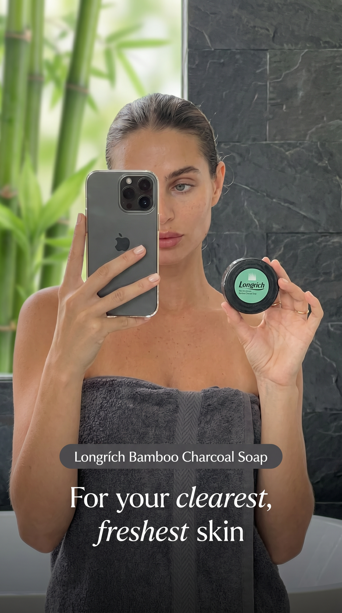Savon au charbon de bambou Longrich Natural Essence
