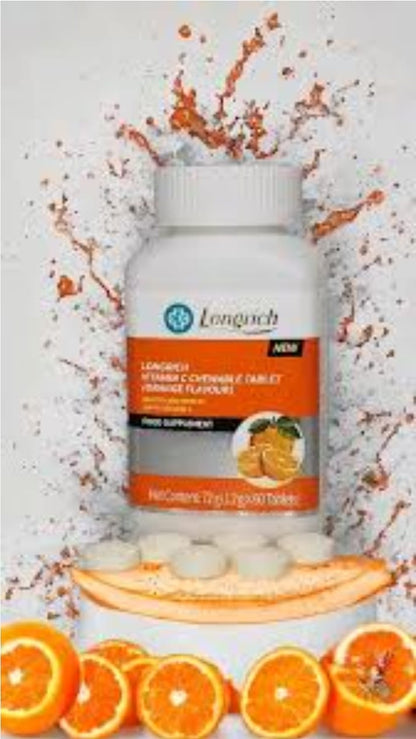 Longrich Vitamin C Chewable Tablets (ORANGE FLAVOUR) HEALTH CARE EFFECTS