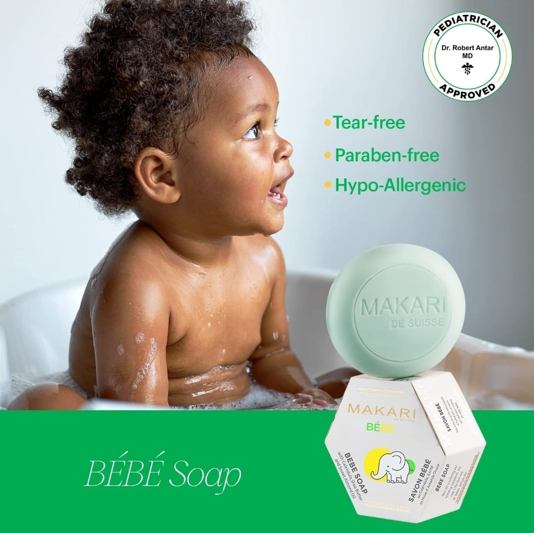 Savon doux hydratant pour bébé Makari 