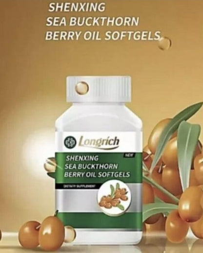 Longrich Berry Oil , Sea Buckthorn Berry Oil - 120 Softgels / USA New Packaging