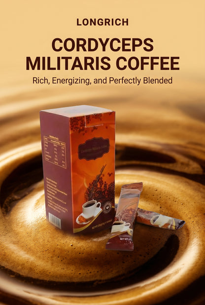 Café Longrich / Café Longrich Cordyceps Militaris (10 pièces) 18 g