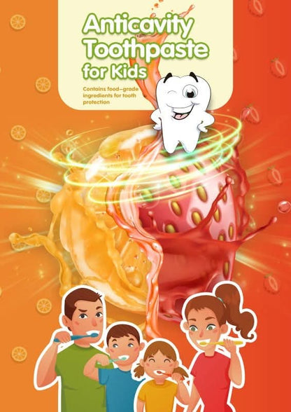 Longrich Kids Toothpaste – Strawberry Flavor 60g | Gentle Fluoride-Free Oral Car
