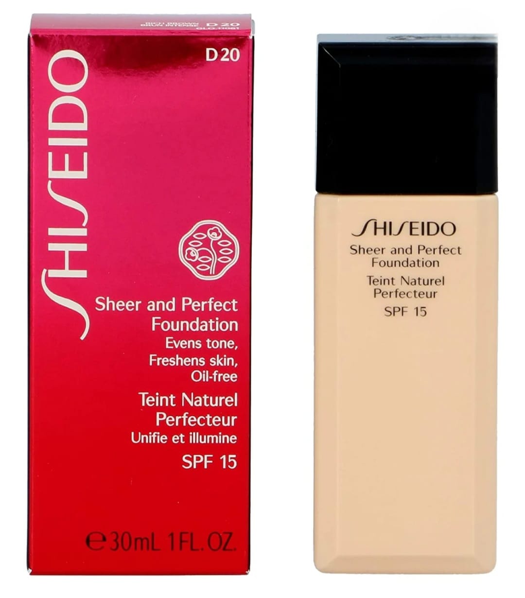 Shiseido Sheer and Perfect Foundation-Rich Brown D20