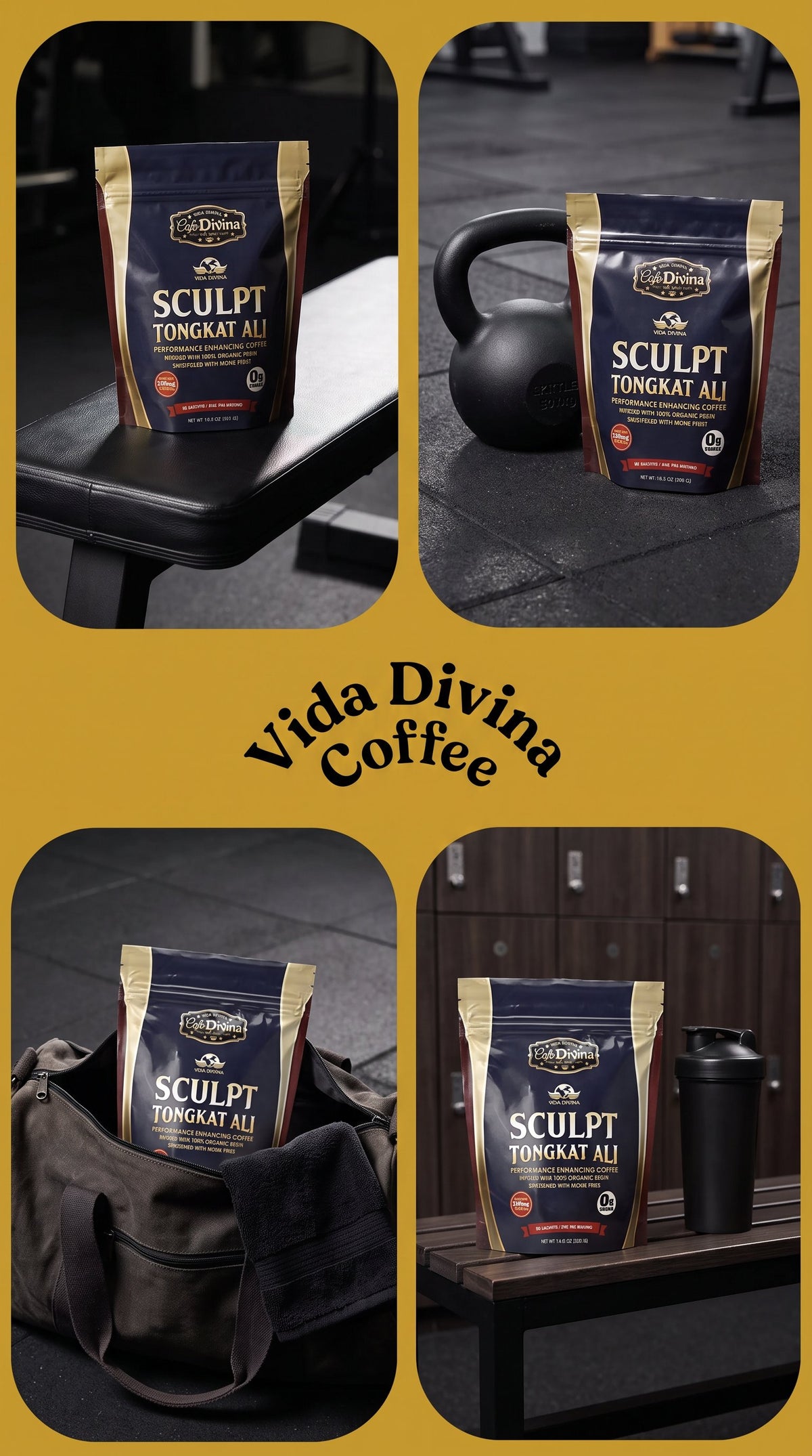 Vida Divina Café 1 sachet Sculpt Tongakt Ali CAFFE