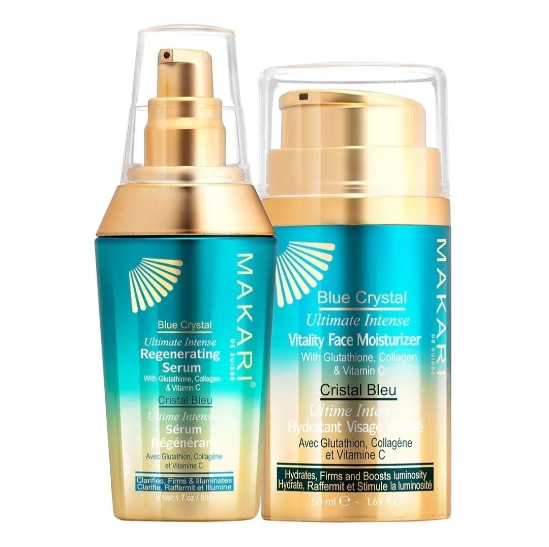 MAKARI Blue Crystal Serum Moisturiser Duo (2 pc set)