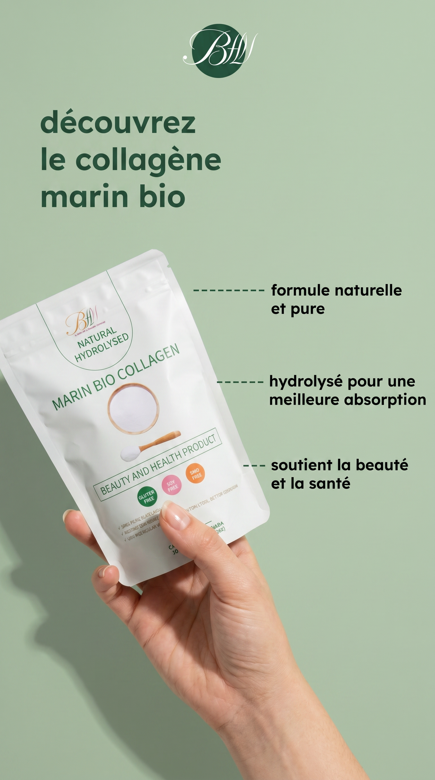 COLLAGÉNE MARIN Bio NATUREL HYDROLYSÉ